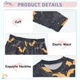 thumbnail image 4 of Dailycode Cotton Pajama Set Snug Fit Long Sleeve Top and Pants for 18M-8Y Orange Gray Black Bat Seamless, 4 of 7