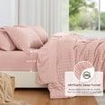 thumbnail image 2 of Set de edredón Love's cabin Seersucker Pink Twin, 5 piezas, 2 of 5