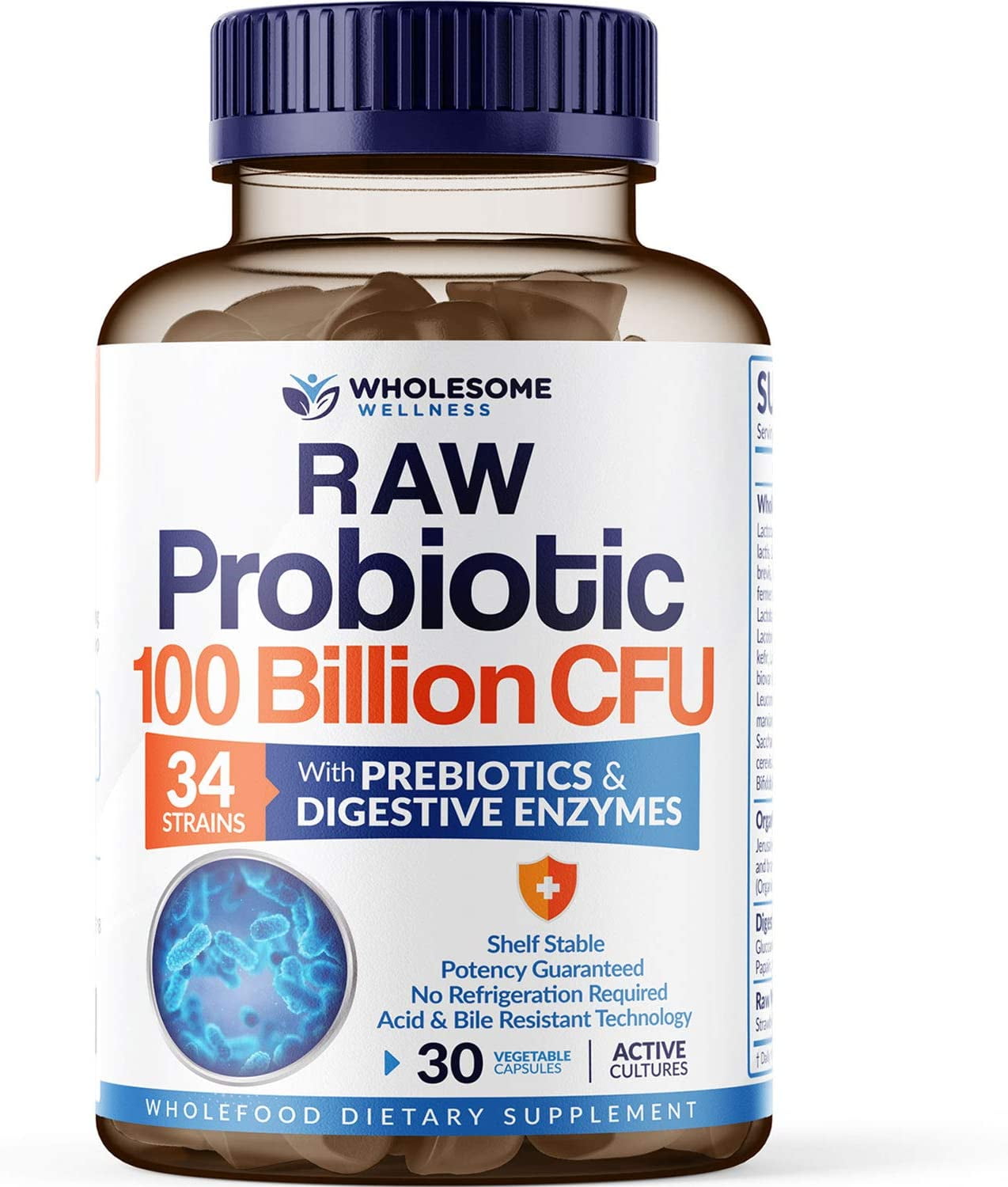 Organic Probiotics 100 Billion CFU 