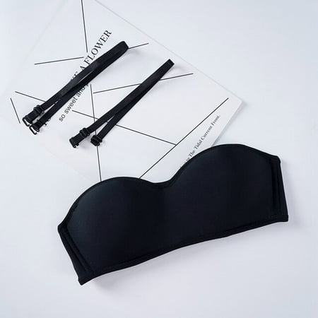 

QWZNDZGR Women Invisible Bra Strapless Bralette 1/2 Cup Women s Underwear Female Seamless Party Wedding Bras Sexy Lingerie New