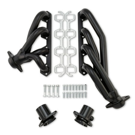 Scott Drake C6TZ-9430-BK-SH High Temp Shorty Headers