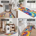 thumbnail image 5 of Colorful Tie Dye Multi Spiral Pattern Kitchen Rugs Sets Of 3,Kitchen Runner Rugs Non Skid Washable,Decorative Kitchen Floor Mats for Kitchen,Sink,Laundry,17"x30"+ 17"x47" + 17"x59", 5 of 6