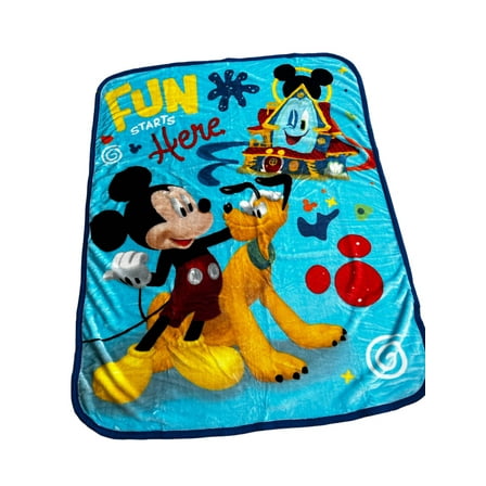 Mickey  Pluto Plush Throw Blanket 40"x50" TT