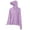Purple, variant on UPF Sun Protection Hooded Jacket for Women, Wide Brim Full Zip, Breathable Nylon Lightweight Coat with Pockets, 1 Piece, M-XXXXL, Plus Size Friendly