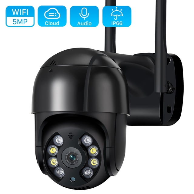 ANBIUX-cámara IP PTZ Ultra HD de 5MP para exteriores, videocámara de detección humana, 1080P, 5X, Zoom Digital, CCTV, 3MP, seguimiento IA, inalámbrica, Wifi