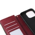 thumbnail image 5 of Feishell for Apple iPhone 14 Pro (6.1 inch) Wallet Case for Women Men,Premium PU Leather Magnetic Clasp Zipper 9 Card Slots Folio Flip Holder Shockproof Purse Phone Case with Wrist Strap,Winered, 5 of 13