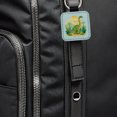 thumbnail image 5 of Apatosaurus Dinosaur Faux Leather Square Keychain, 5 of 6