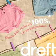 Dreft Liquid Laundry Detergent for Babies, Tackles 100% of Common Baby Stains, 105 fl oz, 80 Loads