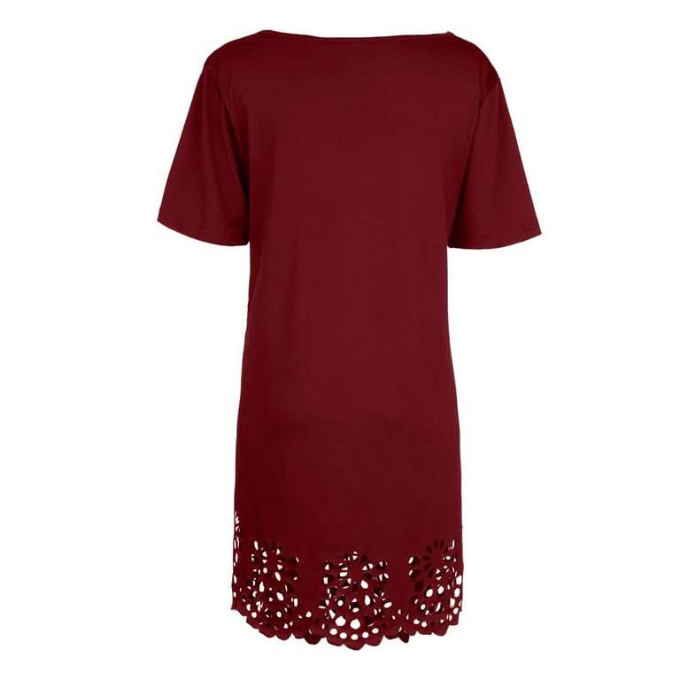 Fashion Solid Hollow Hanging Neck Shift Dress Fashion Solid Hollow Hanging Neck Shift Dress