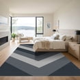 thumbnail image 3 of ODIKA 6'x9' Machine Washable Non-Slip Area Rug, Geometric Charcoal Gray High Traffic Rug, Gray, 1053891, 3 of 7