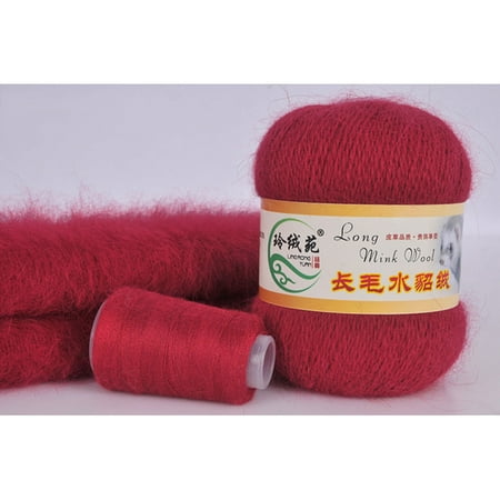 

Mink Wool Knitted Yarn Woven Shoe for Seat Cushion Shawl Handmade Supplies