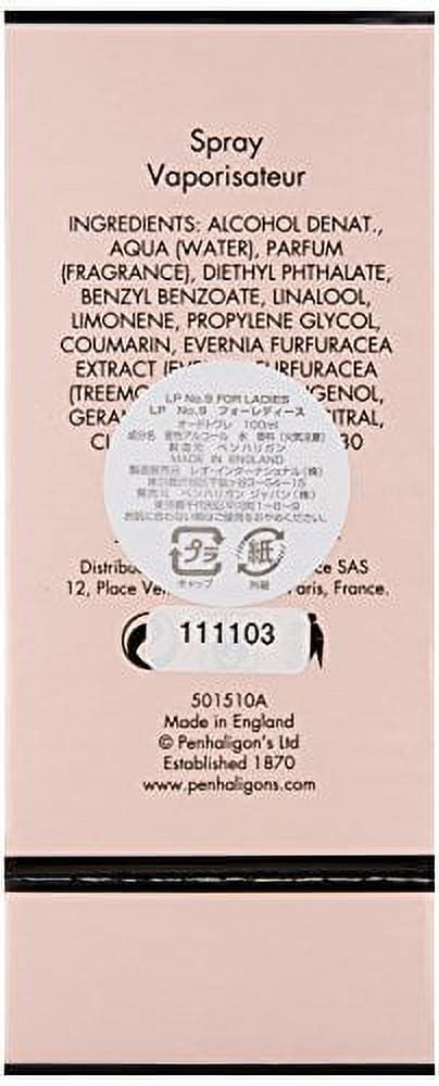 Penhaligon's Love Potion No.9 for Ladies Eau De Toilette Spray 3.4