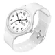 thumbnail image 1 of Reloj Digital Elegante Ultra Ligero Comodo Impermeable Correa Blanco Bisel Blanco Fondo Blanco, 1 of 4