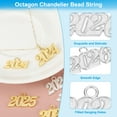 thumbnail image 3 of Uxcell 2026 Graduation Tassel Charm Set, 20 Pcs Alloy Year Medium Letter Charm, 2 Color, 3 of 6