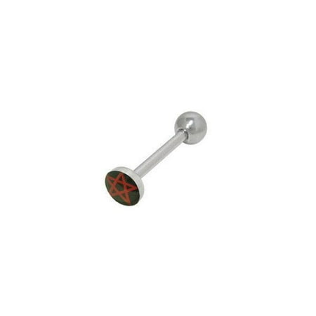 - 5-Pointed Star Tongue Barbell