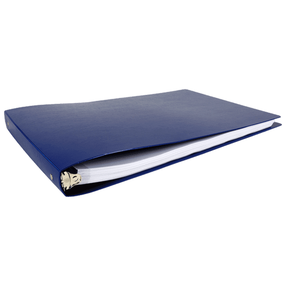 11x17 Binder Poly Panel Featuring a 1" Round Ring Blue