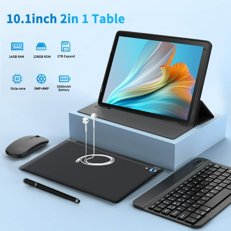 Android 15 Tablet 10 Inch, 24GB RAM+128GB ROM/ 1TB Expandable, 2.0