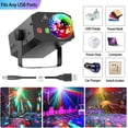 thumbnail image 3 of Party Lights DJ Disco Lights Sound Activated with Remote Control for Xmas Bar Parties Holiday Dance, 3 of 7