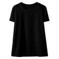 thumbnail image 3 of Kids Shirts For Girls Solid Short Sleeve Shirts For Girls Crewneck Toddler Summer Clothes Girls 9-10 Years Girl Outfits Cute&nbsp;Girl&nbsp;Clothing, 3 of 4