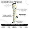thumbnail image 3 of Bixox Snake And Cactus Print Compression Socks,Compression Socks Women & Men Circulation for Medical,Running,Athletic, 3 of 7