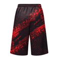 thumbnail image 4 of JoveMarine Men's Loose Fit Cargo Shorts Halloween - Work Shorts with Pockets & Print, Knee-Length Relaxed for Holiday & Daily,Wine XL, 4 of 6