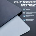 thumbnail image 3 of GJX Gaming Mousepad,7H Tempered Matte Glass Mousepad,Large Mouse Pad for Desk,Gaming Non-Slip Ultra-Smooth Surface Glass Mouse Pad,White,11.81"x10.24"x0.12", 3 of 7
