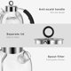 thumbnail image 5 of ASCOT - Hervidor el&eacute;ctrico de vidrio para t&eacute;, regalo para hombres/mujeres/familia, calentador de t&eacute; de vidrio borosilicato de 1.5L 1500W, con apagado autom ASCOT NA, 5 of 7