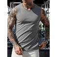 thumbnail image 5 of Men's 5 Pack Workout Tank Tops Sleeveless Gym Shirts Bodybuilding Fitness Muscle Tee Shirts, 5 of 8