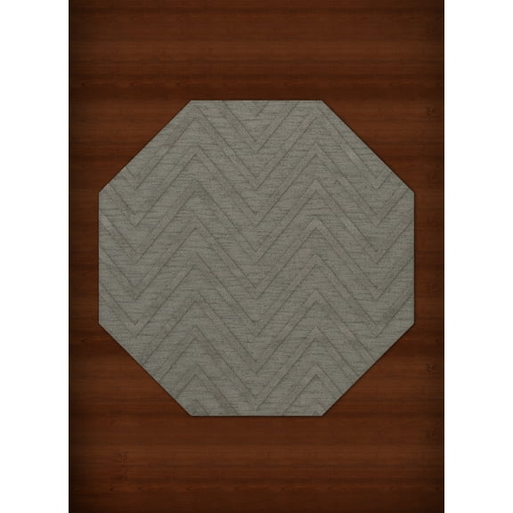Dalyn Dover Area Rug DV4 Dv4 Silver Lines Stripes 6' x 6' Octagon
