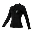 thumbnail image 3 of Swimsuits for Women 2026 3mm Diving Suit Two-piece Diving Suit Long-sleeved Cold-proof And Warm Diving Jacket Snorkeling And Surfing Swimsuit Black,XL, 3 of 8