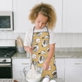 thumbnail image 4 of Yellow Baseball Items Pattern Kids Aprons for Girls and Boys,Adjustable Neck Strap Toddler Aprons for Kids Cooking Baking, 4 of 7