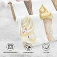 thumbnail image 5 of Yayeee 100% Cotton Hand Towels for Bathroom 16" x 28" Kitchen Towel, Ice Cream Pattern, 5 of 7