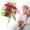 Red + Pink, variant on Artificial Rose Bouquet 33Cm Flower Bundles For Home Wedding Restaurant Decor Lifelike Silk Blooms Multiple Colors
