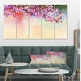 thumbnail image 1 of Watercolor Painting Cherry Blossoms - Floral Canvas Art Print, 1 of 3