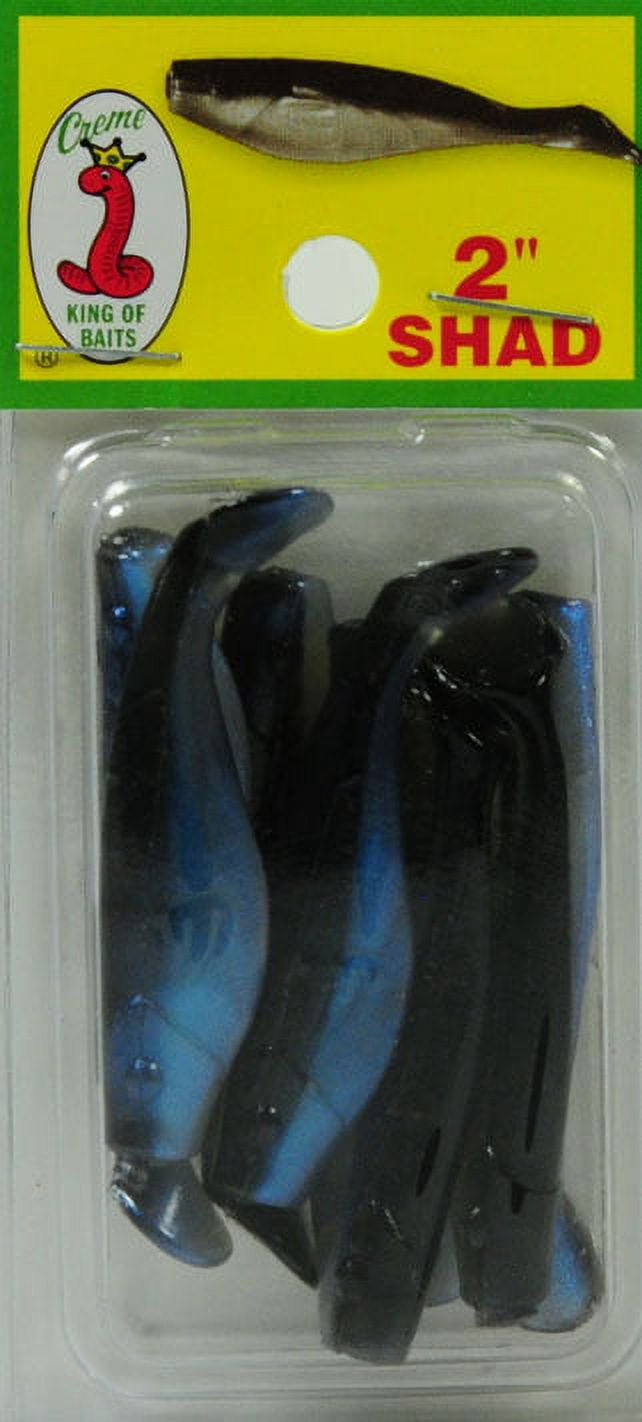 Creme 2" Spoiler Shad Swim Bait Lure, Black