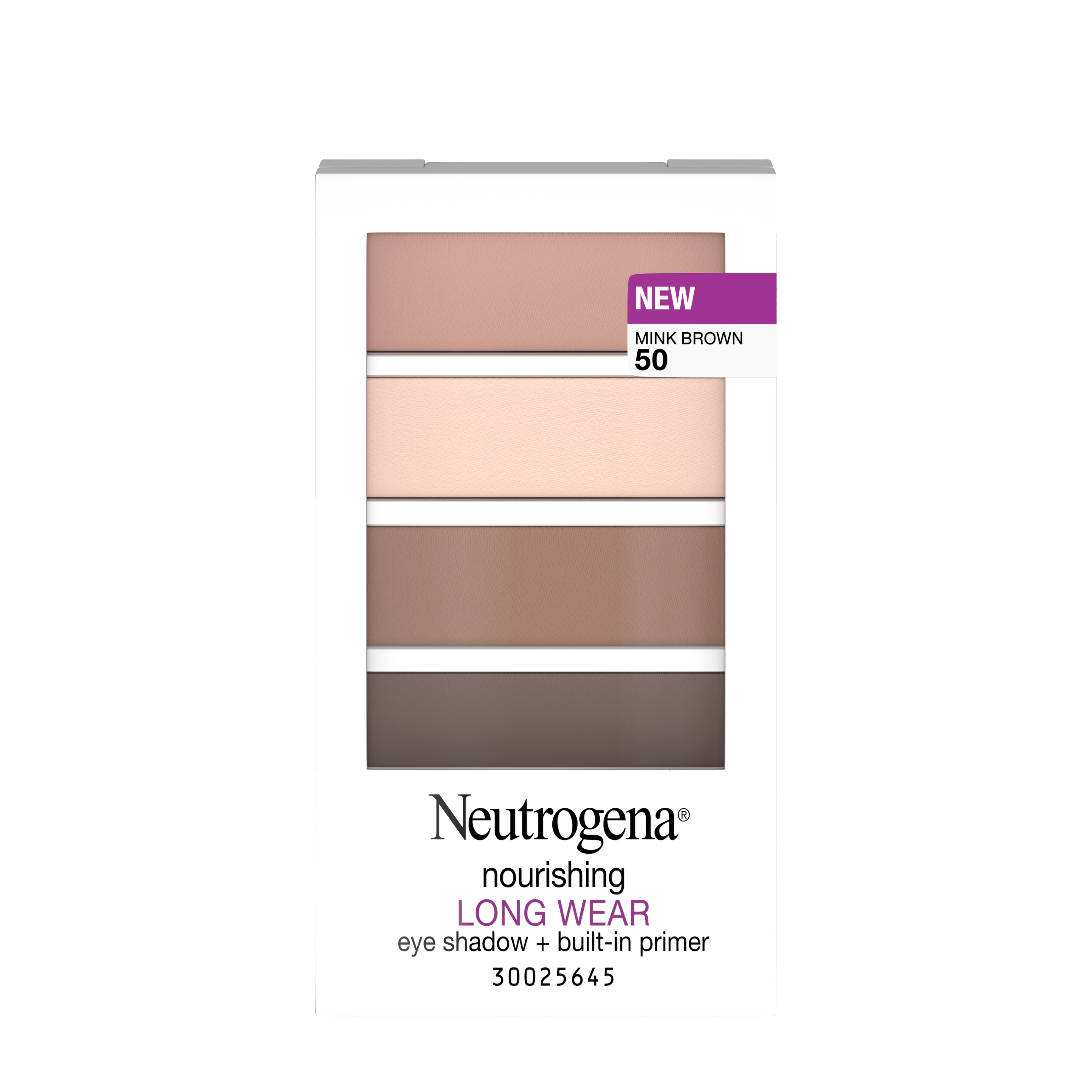 Neutrogena Long Wear Eye Shadow/Builtin Primer, Mink Brown,.24 oz