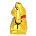 thumbnail image 4 of 4-inch Nippon Electric Wave Hand Lucky Cat Front Desk New Store Opening Gift, 4 of 6