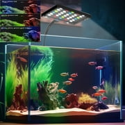 LED Aquarium Light, Clip On Aquarium Light for 5-55 Gal Tank, 24/7 Cycle Fish Tank Light with Timer, Full Spectrum Aquarium Plant Light, Clip on Freshwater Planted Light for Aquarium Plant Growth