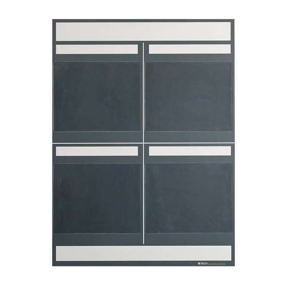 LEAN METRIC BOARD 25INX34.25INGREY 114612