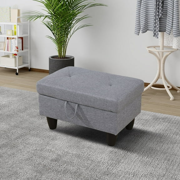 Upholstered Storage Ottoman