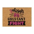 thumbnail image 1 of Cancer Awareness Doormat with Ribbon Design for Indoor and Outdoor Use Non- Custom Mat, 1 of 7