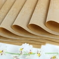 thumbnail image 3 of Uxcell Heat-resistant Modern Style Table Mat Placemat Golden Tone 6Pack, 3 of 7
