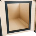 thumbnail image 5 of HomeStock Old World Opulence Bunkhouse Style Dog House Maple/Green/Large/up to 80lb, Beige, 43.5 x 34.8 x 37.8 inches, "A" Frame Style Dog House, 5 of 8