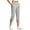 Gray, variant on Inleife Stretch Capri Pants for Women Oversized Drying Tight Elastic Comfortable Fitness Pants Yoga Pants