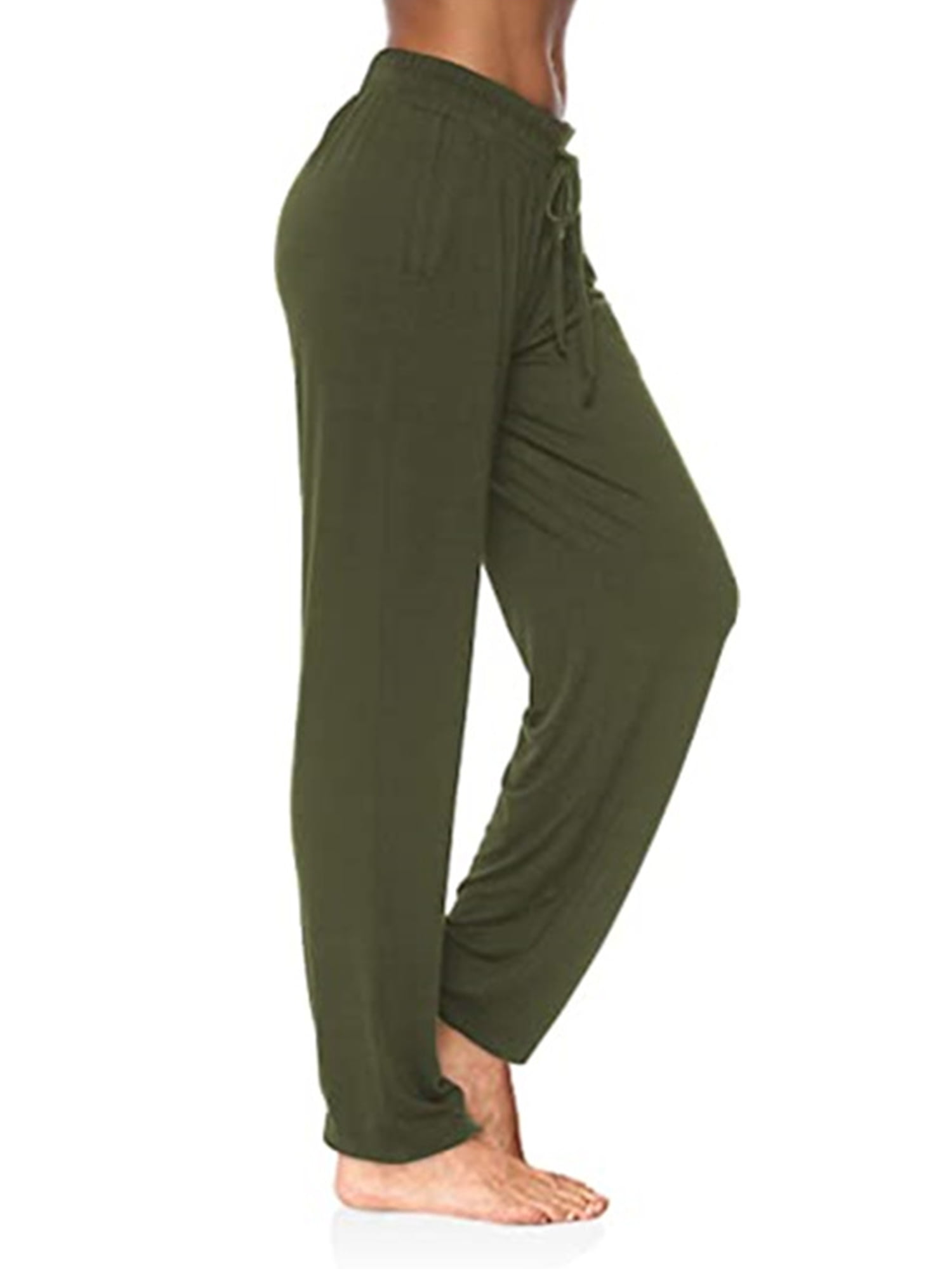 Elastic Waist Yoga Pants Drawstring Loose Casual Sports Athletic Works Harem Trousers with