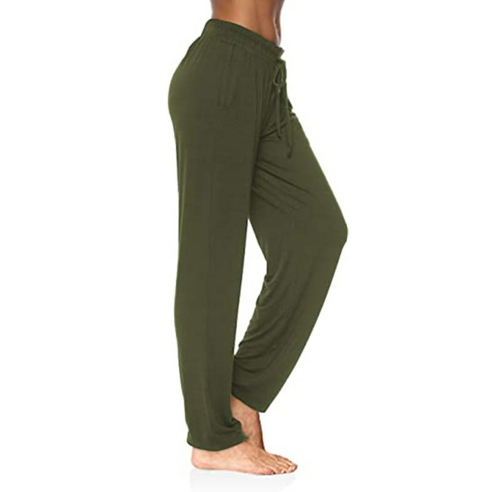 yoga pants with drawstring waist
