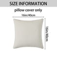 thumbnail image 7 of Unique Bargains 4 Pcs Soft Chenille Pillow Covers White 16" x 16"/20" x 20", 7 of 7