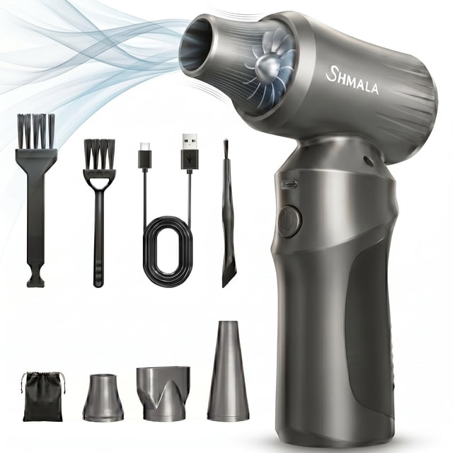 Soplador de aire SHMALA 300000 RPM inalámbrico recargable de 3 velocidades