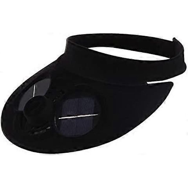 ZHAOCHENG Sombrero de playa con ventilador de energía solar unisex para adultos y niños, protección solar para verano, viajes, ciclismo y deportes