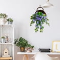 thumbnail image 4 of Clearance Under $10 Artificial flowers, Artificial Morning Glory Flowers For Spring Outdoor Hanging Decoration Wall Wisteria Hanging Basket Plants For Wedding Corridor Yard Gardens Patios Balcon, 4 of 9